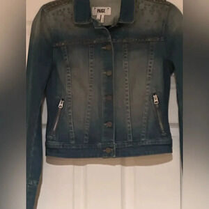Women’s Paige Colbie‎ Studded Denim Jacket. Size XS.